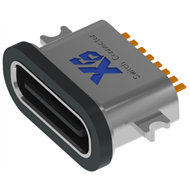 XB-TYPE C 8P-10  USB TYPE C 8P Spülplatte 1.6 Antiquallensitz L=6.7mm (mit Stahlblech) (Zinklegierungsschale)